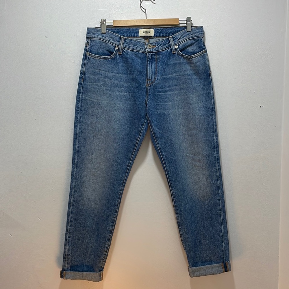 Baldwin Low Rise Cotton Boyfriend Jeans